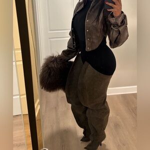 Hm Glenn martens THIGH-HIGH DENIM BOOTS 5